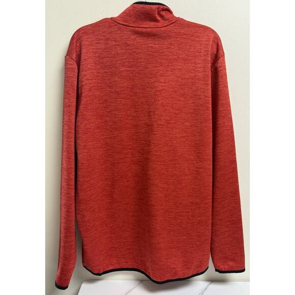 Under Armour Men's 1/4 Zip Pullover Red Heather Long Sleeve Loose Fit Size Large - Picture 2 of 5